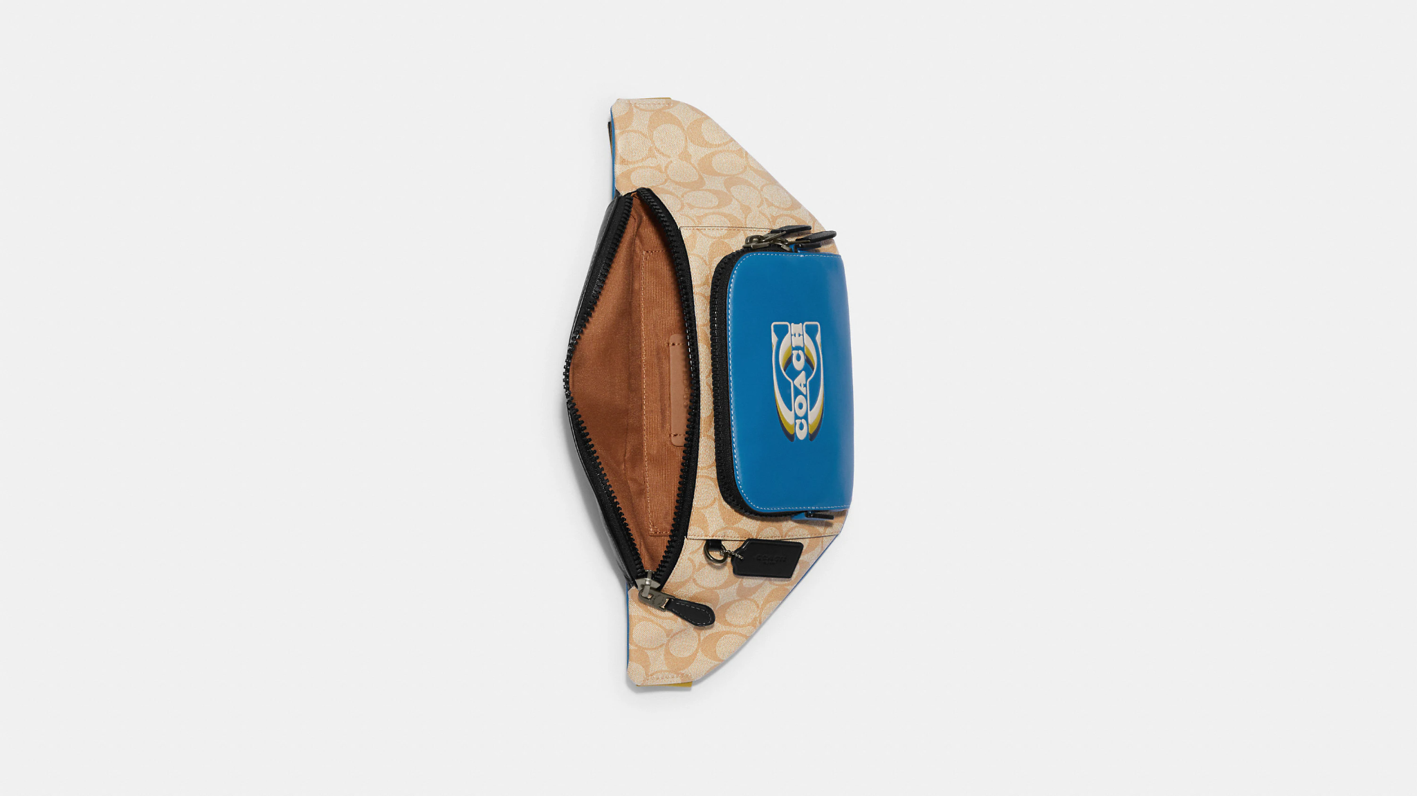  Túi Coach Track Belt Colorblock Signature 'Light Khaki' 