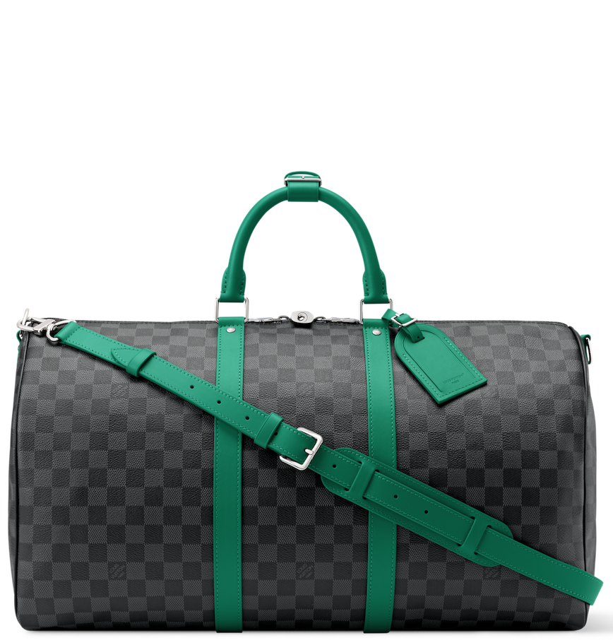  Túi Louis Vuitton Keepall Bandoulière 50 Bag 'Damier Graphite' 