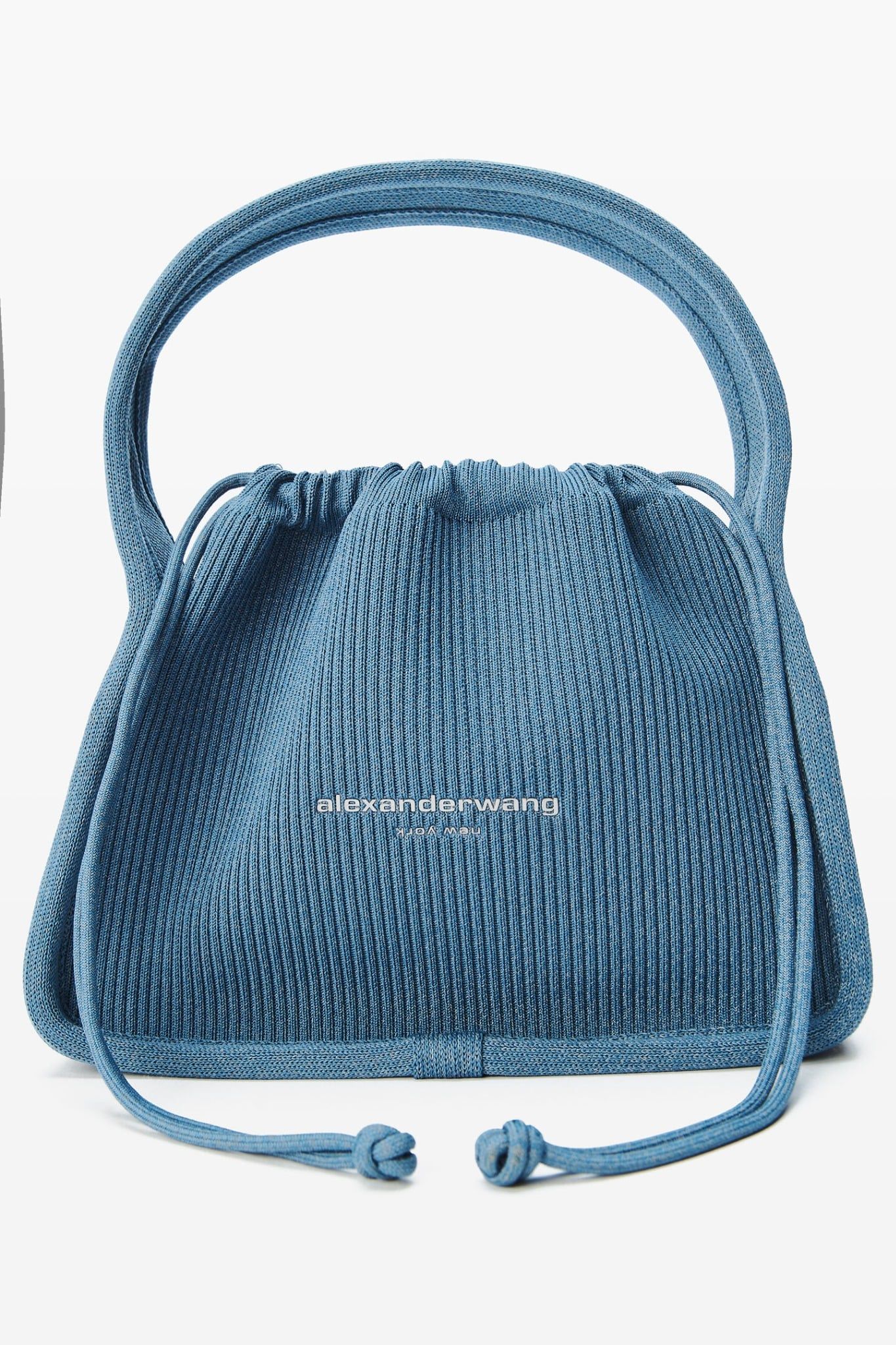  Túi Nữ Alexander Wang Reflective Ryan Knit Bag 'Blue' 
