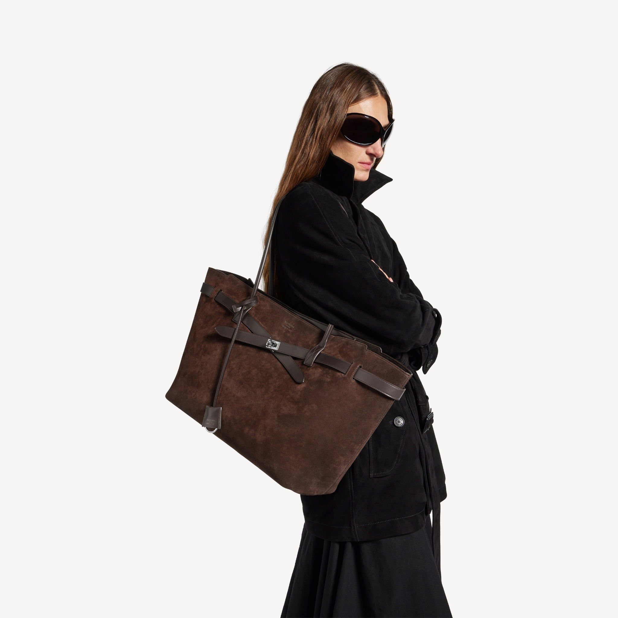  Túi Nữ Balenciaga Bel Air Tote Bag Large 'Espresso' 