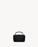  Túi Nữ Saint Laurent College Mini Chain Bag 'Black' 