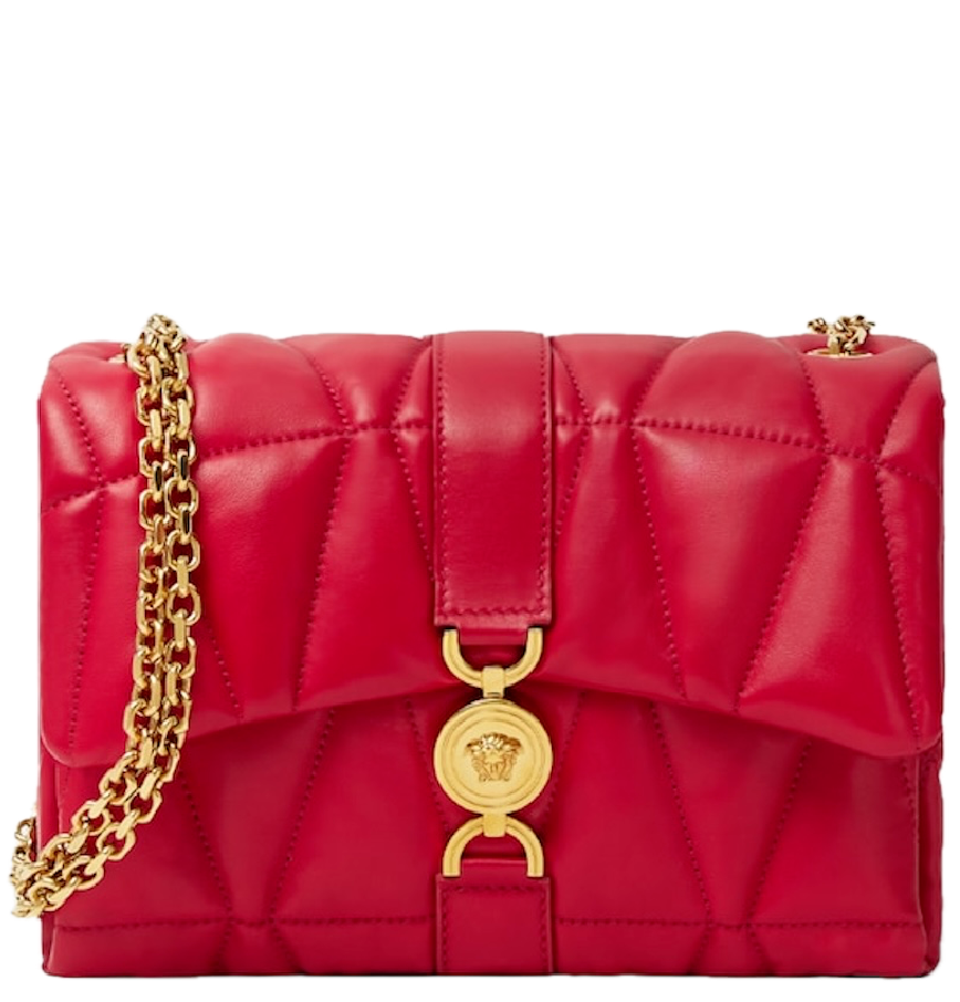  Túi Nữ Versace Kleio Quilted Shoulder Bag 'Red' 