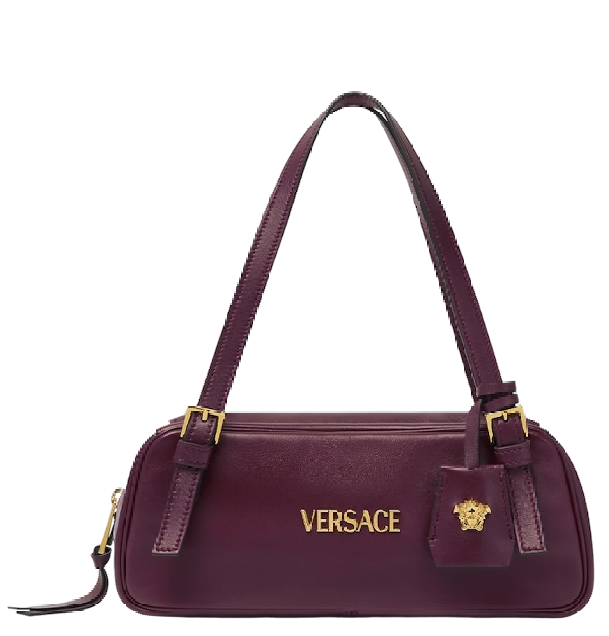  Túi Nữ Versace Tag Nappa Bowling Bag 'Burgundy' 