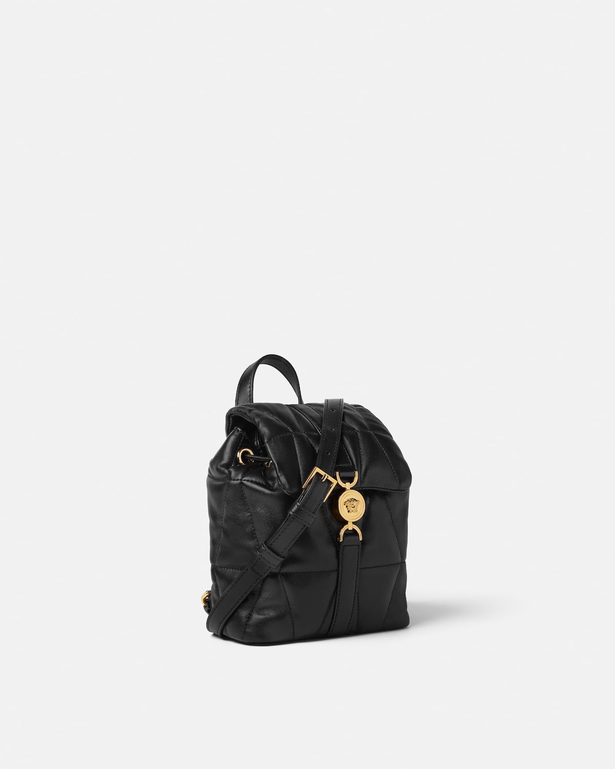  Balo Nữ Versace Kleio Quilted Nappa Backpack 'Black' 