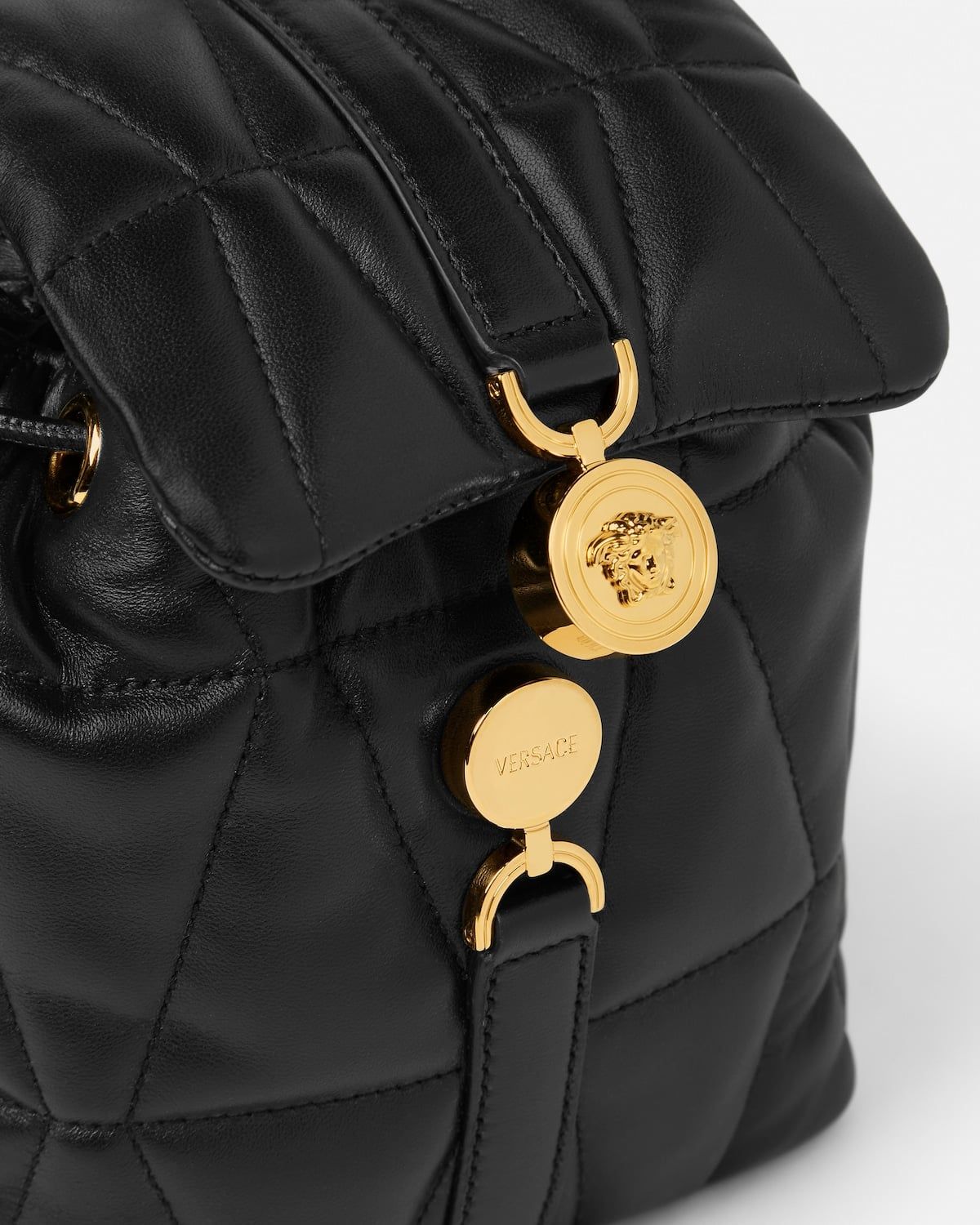  Balo Nữ Versace Kleio Quilted Nappa Backpack 'Black' 