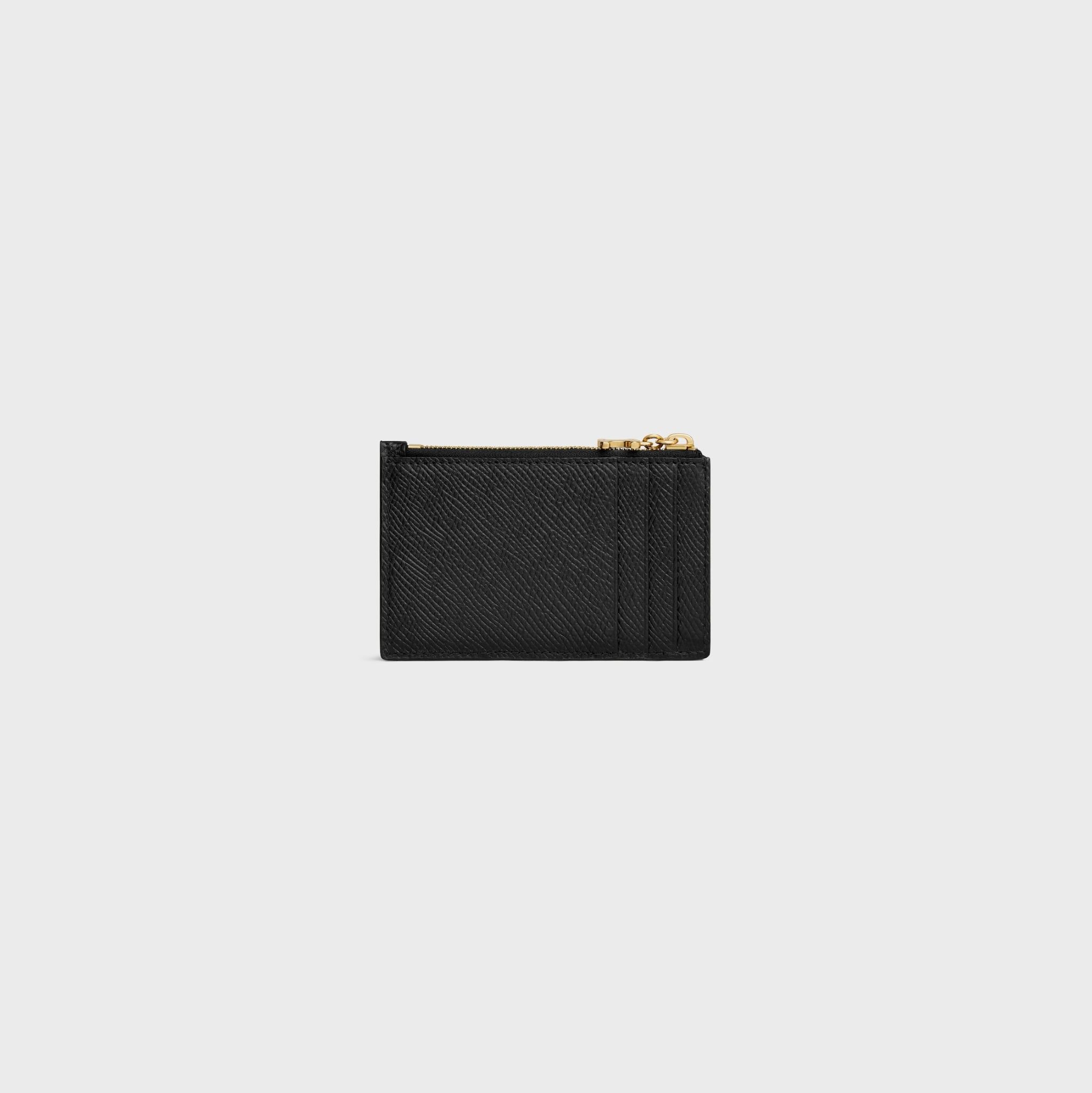  Ví Celine Zipped Card Holder Triomphe Charms 'Black' 