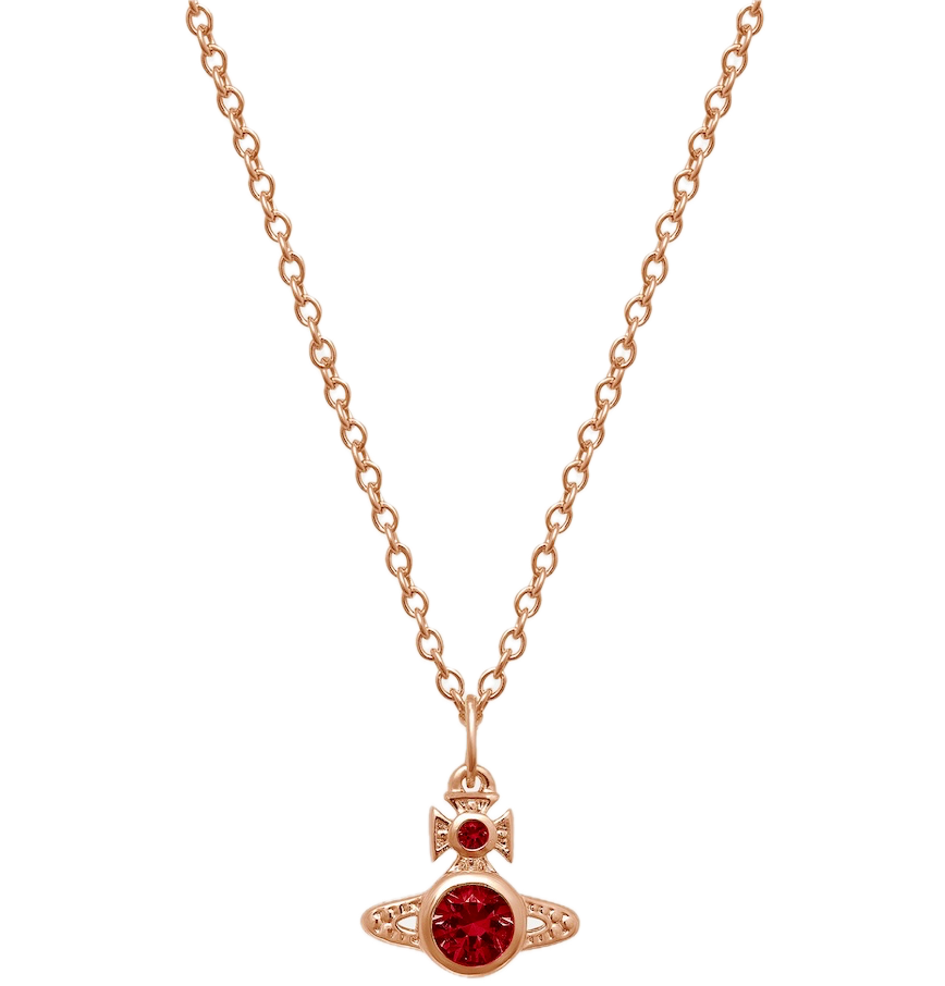  Vòng Cổ Nữ Vivienne Westwood London Orb Pendant 'Red' 