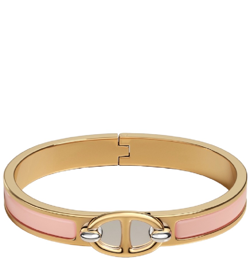  Vòng Tay Nữ Hermes Mini Clic Chaine d'Ancre 'Pink Gold' 