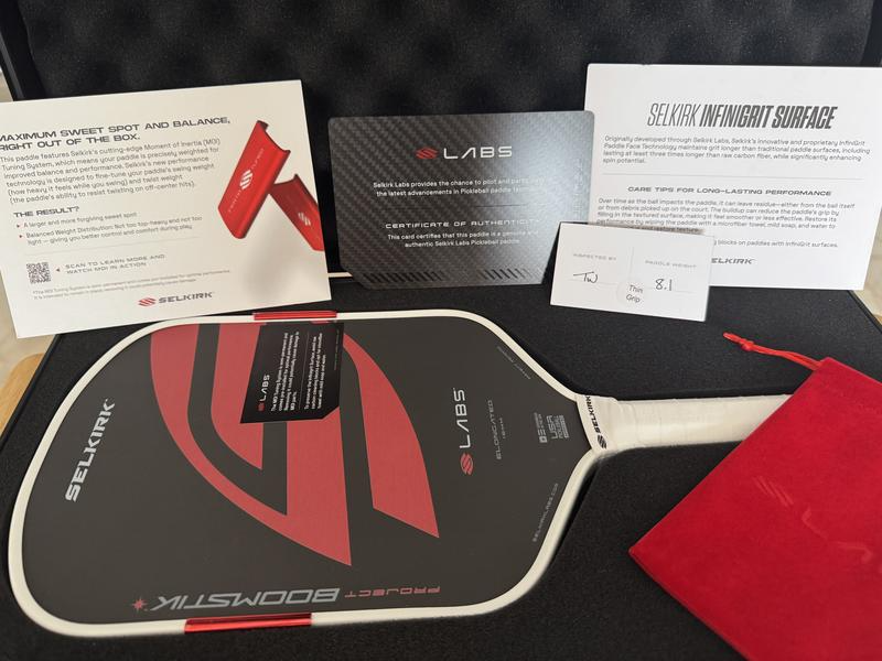  Vợt Pickleball Selkirk LABS Project Boomstik Special Box Vali 'Red Black' 