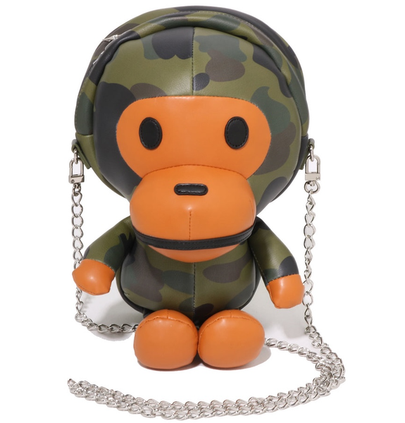  Túi Bape 1St Camo Baby Milo Pu Shoulder Bag 'Green' 