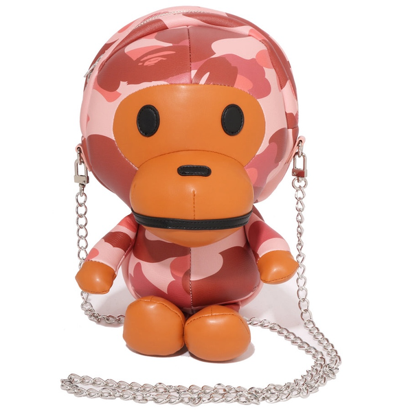  Túi Bape 1St Camo Baby Milo Pu Shoulder Bag 'Pink' 