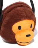  Túi Bape Kids Baby Milo Face Plush Doll Bag 'Brown' 