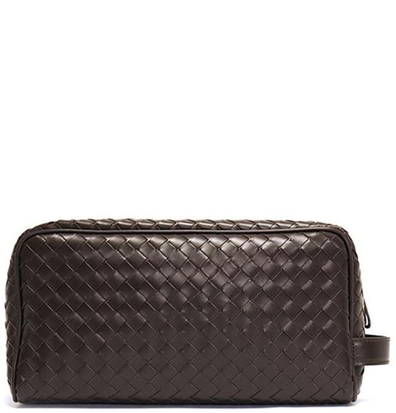  Túi Bottega Veneta Cow Leather Clutch 'Brown' 