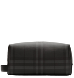  Túi Burberry City Check Travel Pouch 'Iron Grey' 