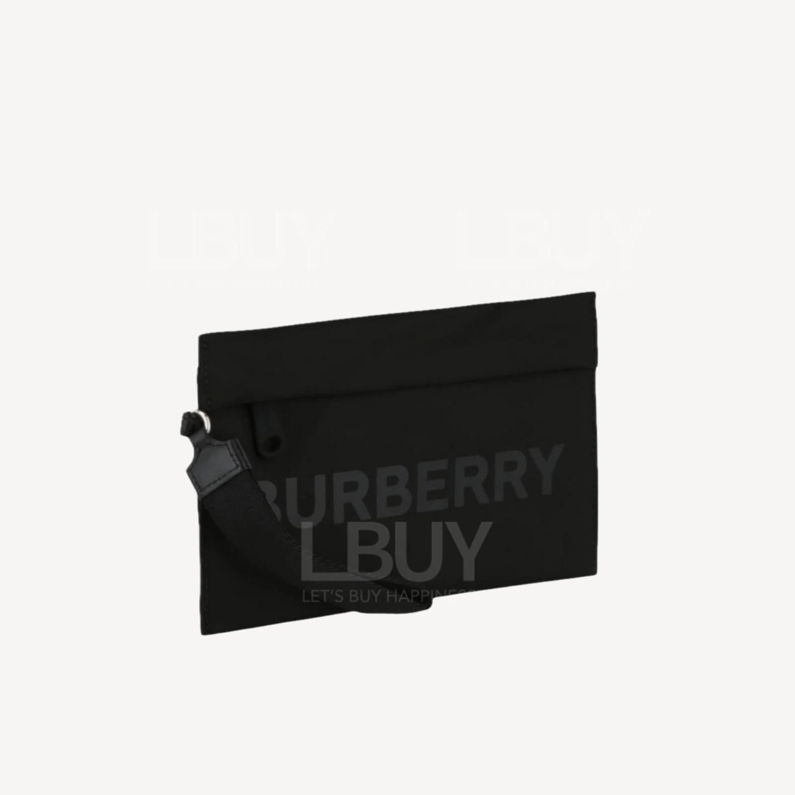  Túi Burberry Logo Clutch 'Black' 
