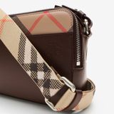  Túi Burberry Pop Check Crossbody Bag 'Brown' 