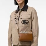  Túi Burberry Pop Check Crossbody Bag 'Brown' 