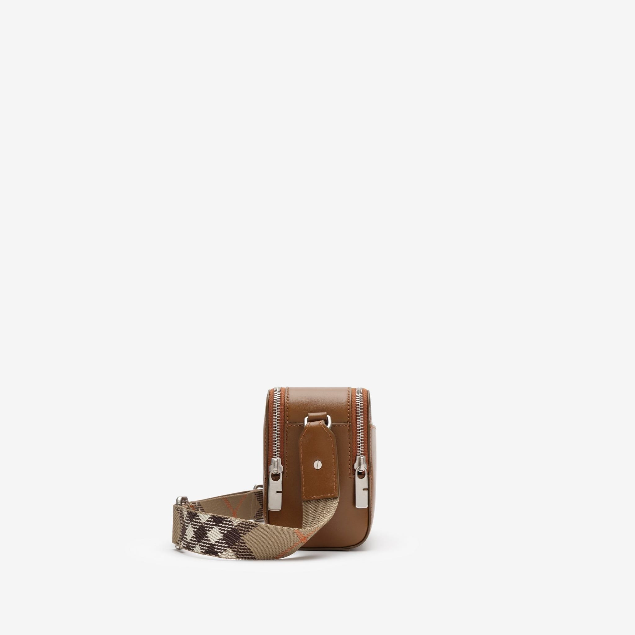  Túi Burberry Pop Check Crossbody Bag 'Brown' 