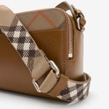  Túi Burberry Pop Check Crossbody Bag 'Brown' 