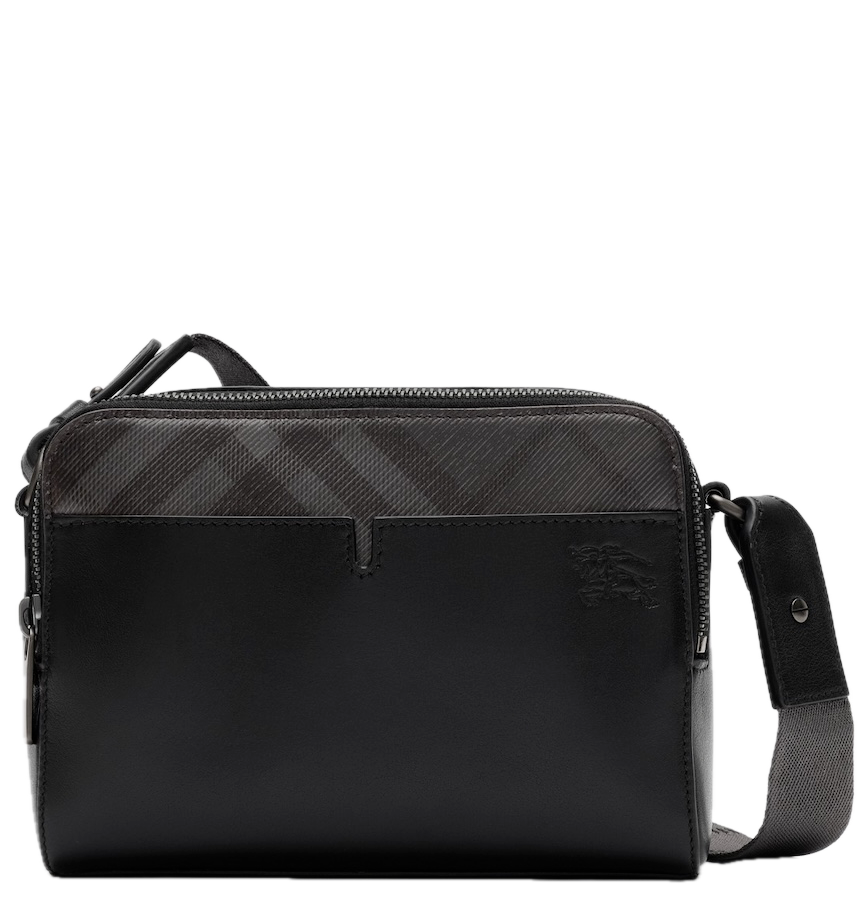  Túi Burberry Pop Check Crossbody Bag 'Iron Grey' 