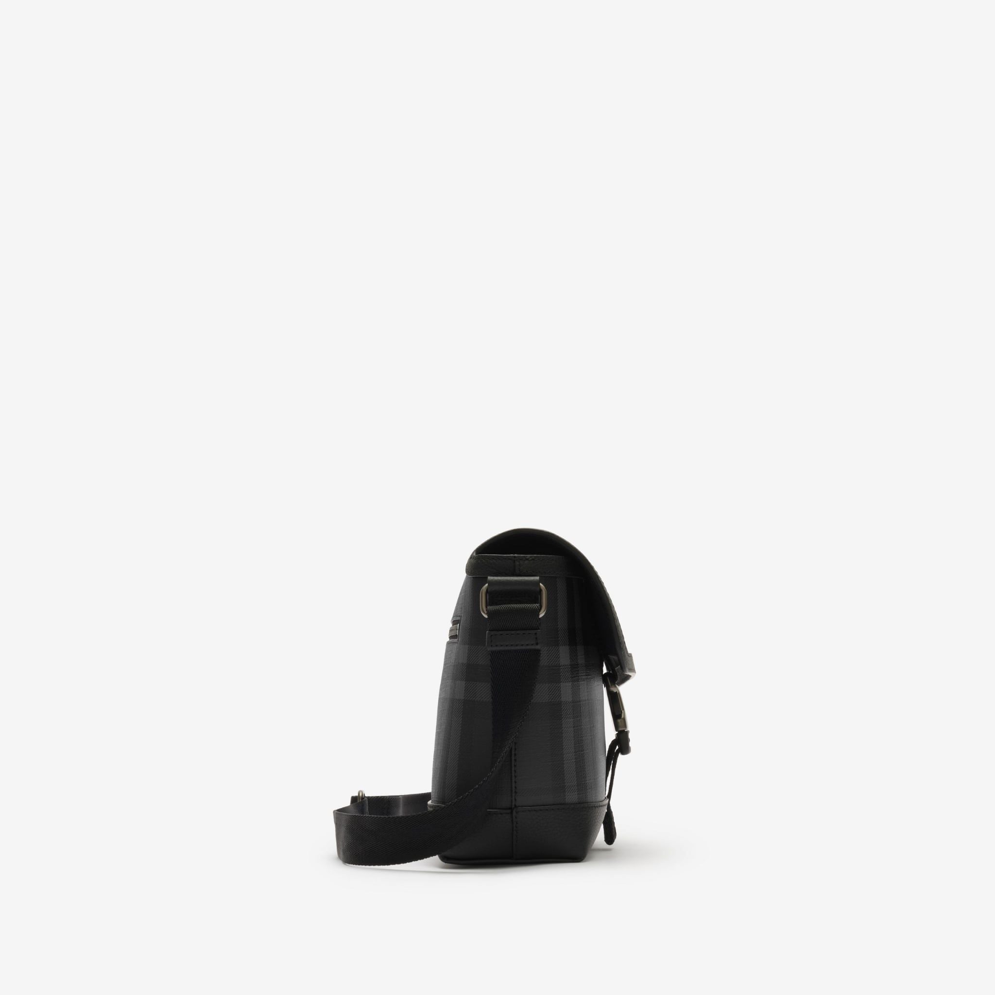  Túi Burberry Small City Check Clip Messenger Bag 'Grey' 