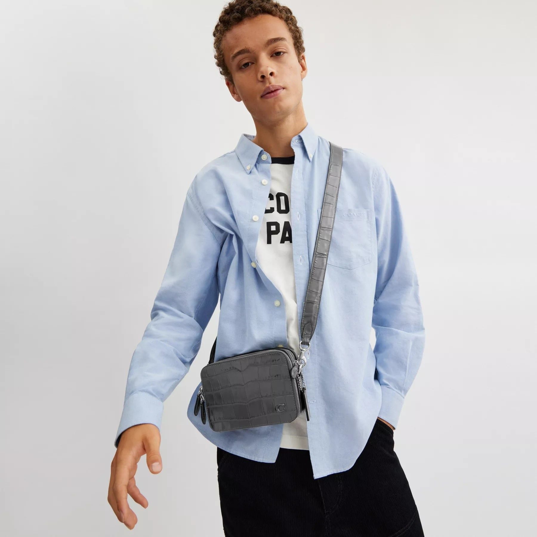  Túi Coach Charter Crossbody 19 'Charcoal' 