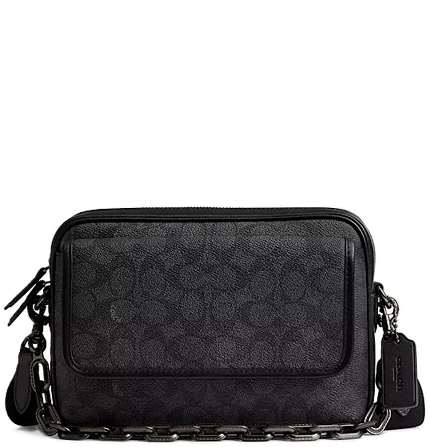  Túi Coach Charter Flap Crossbody 24 'Black' 