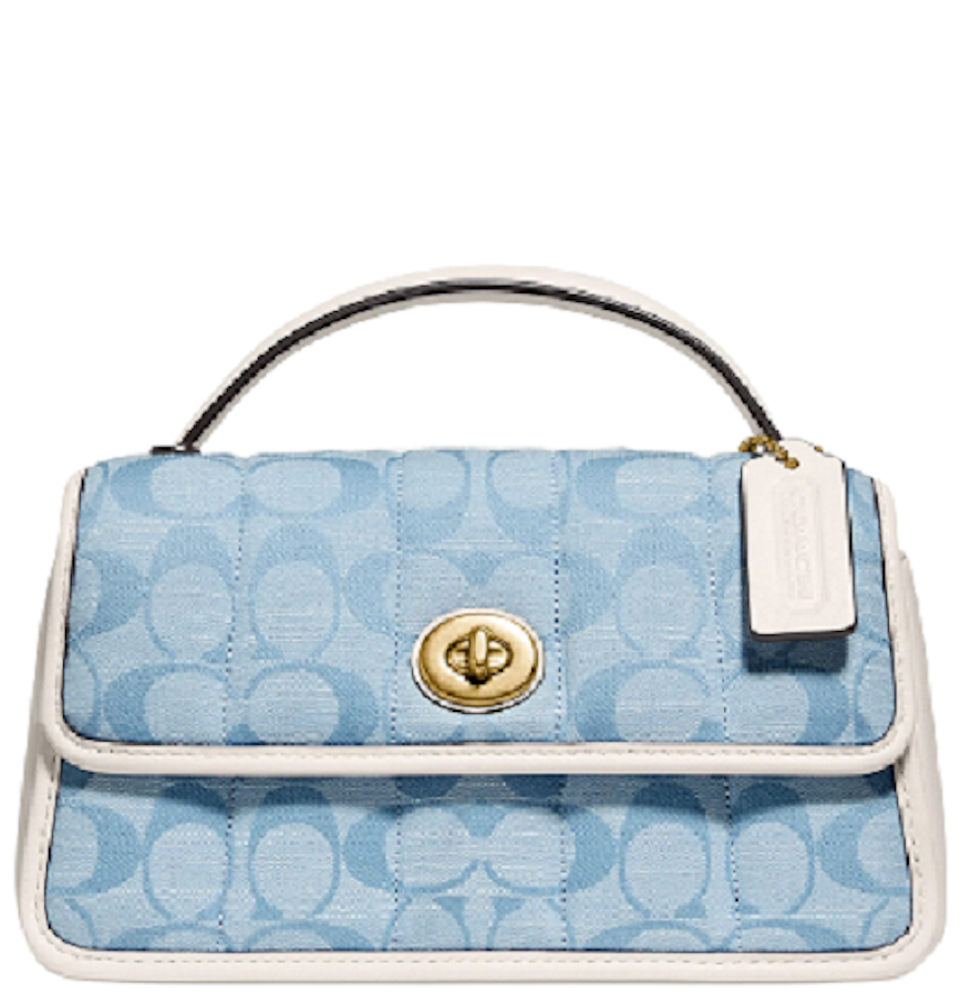  Túi Coach Dinky 18 In Signature 'Blue' 