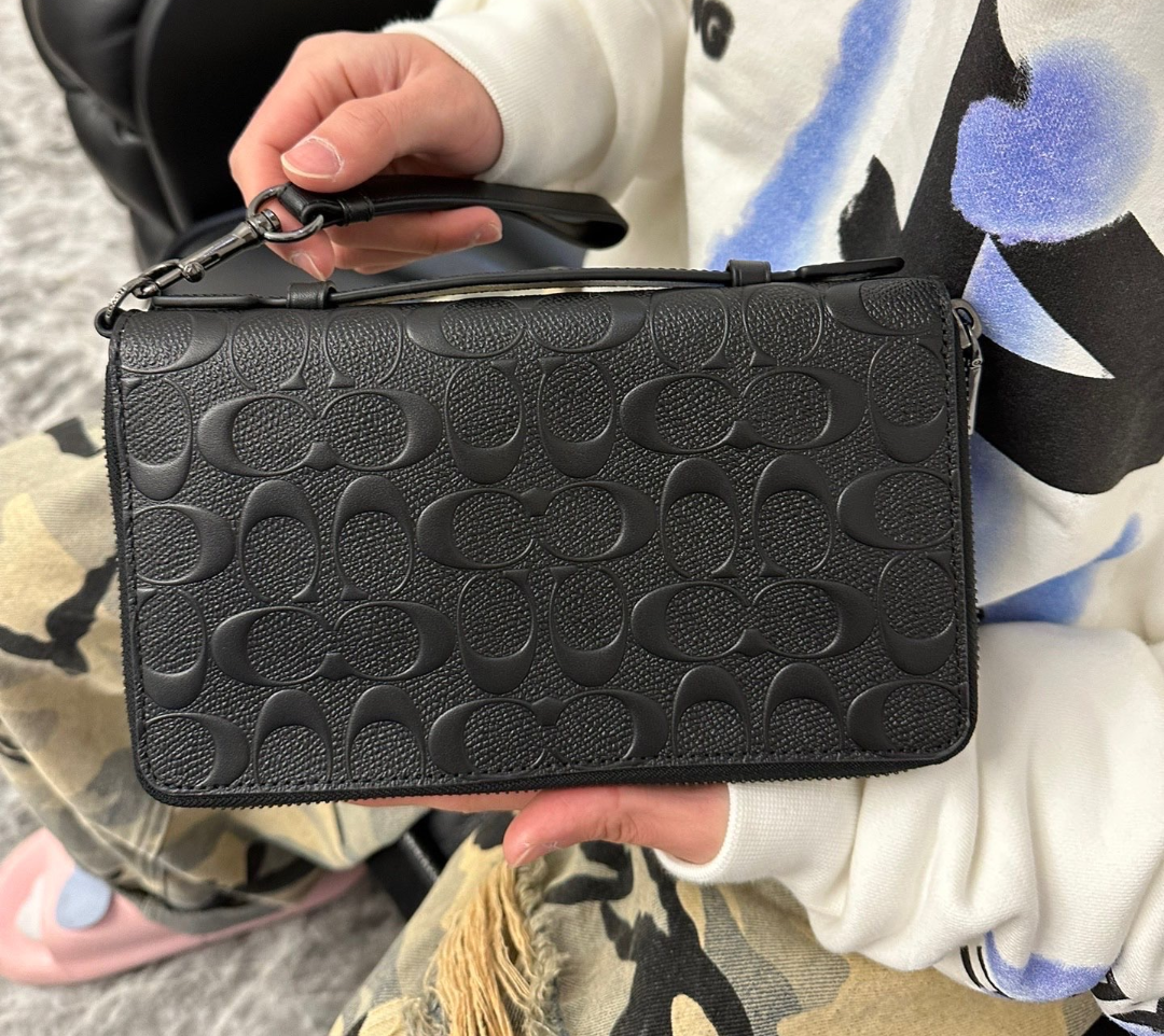  Túi Coach Double Zip Travel Organizer 'Black' 