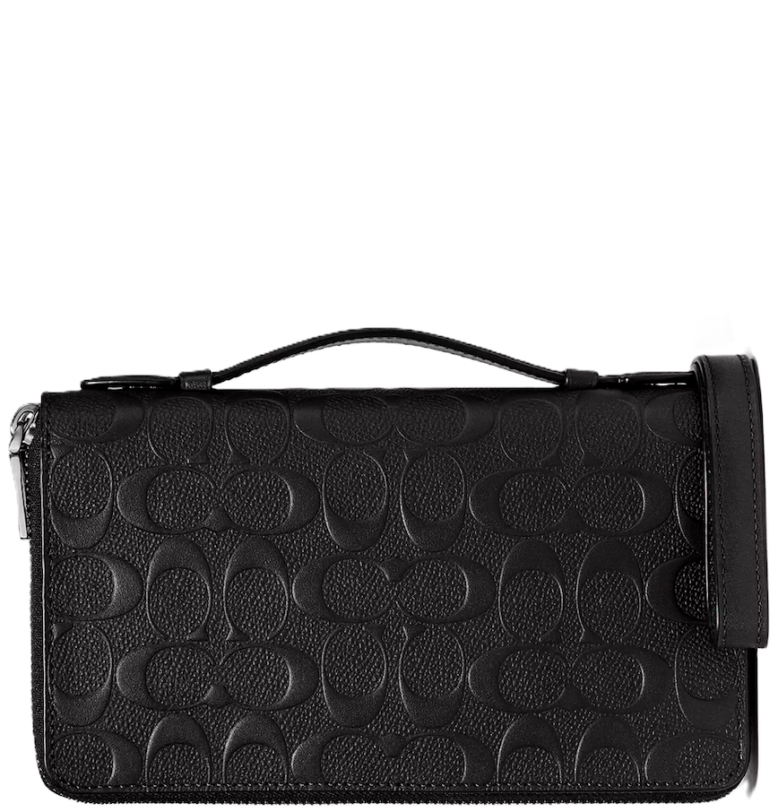  Túi Coach Double Zip Travel Organizer 'Black' 