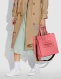  Túi Coach Field Tote With Coach Badge 'Pink' 
