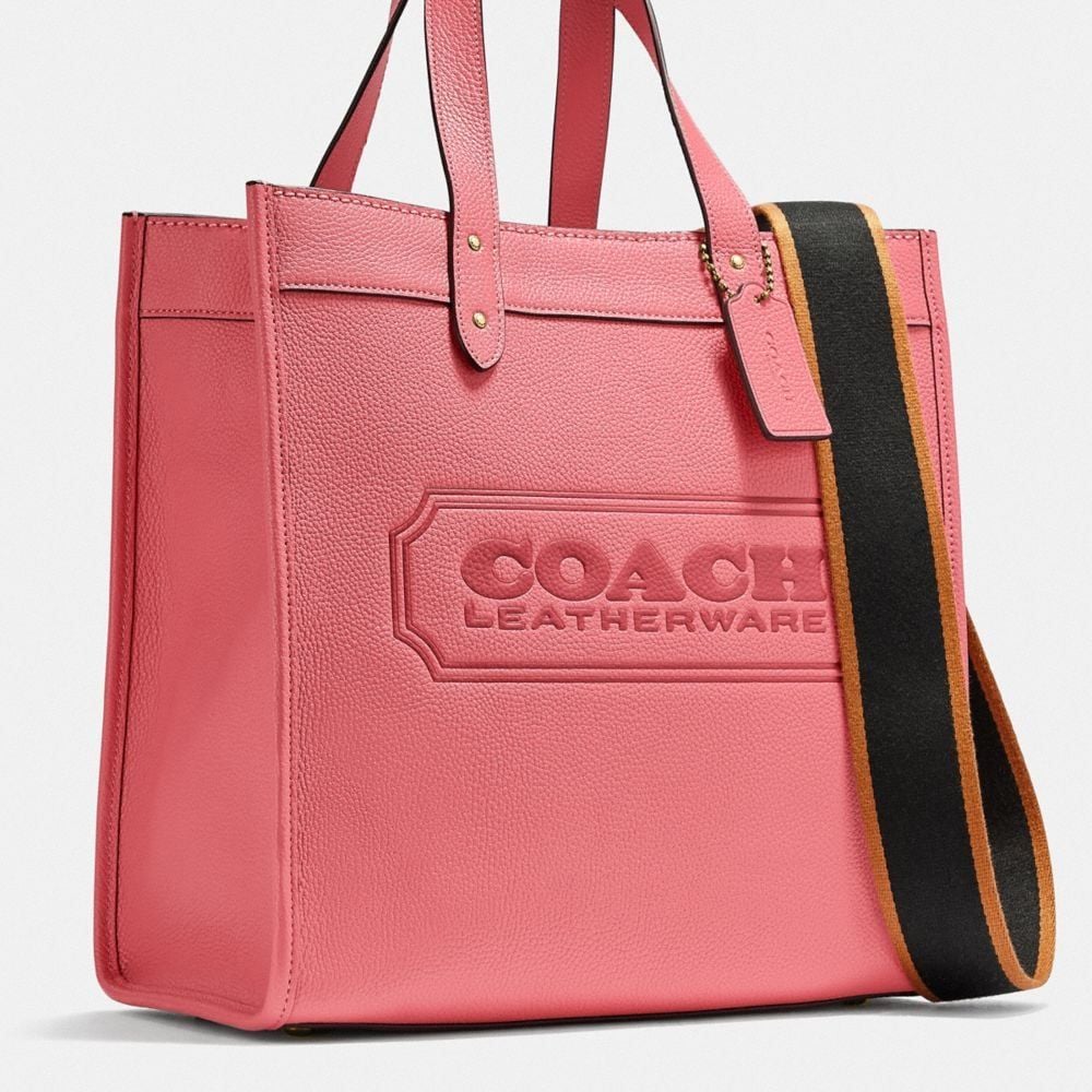  Túi Coach Field Tote With Coach Badge 'Pink' 