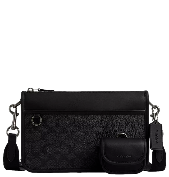  Túi Coach Heritage Convertible Crossbody 'Black' 