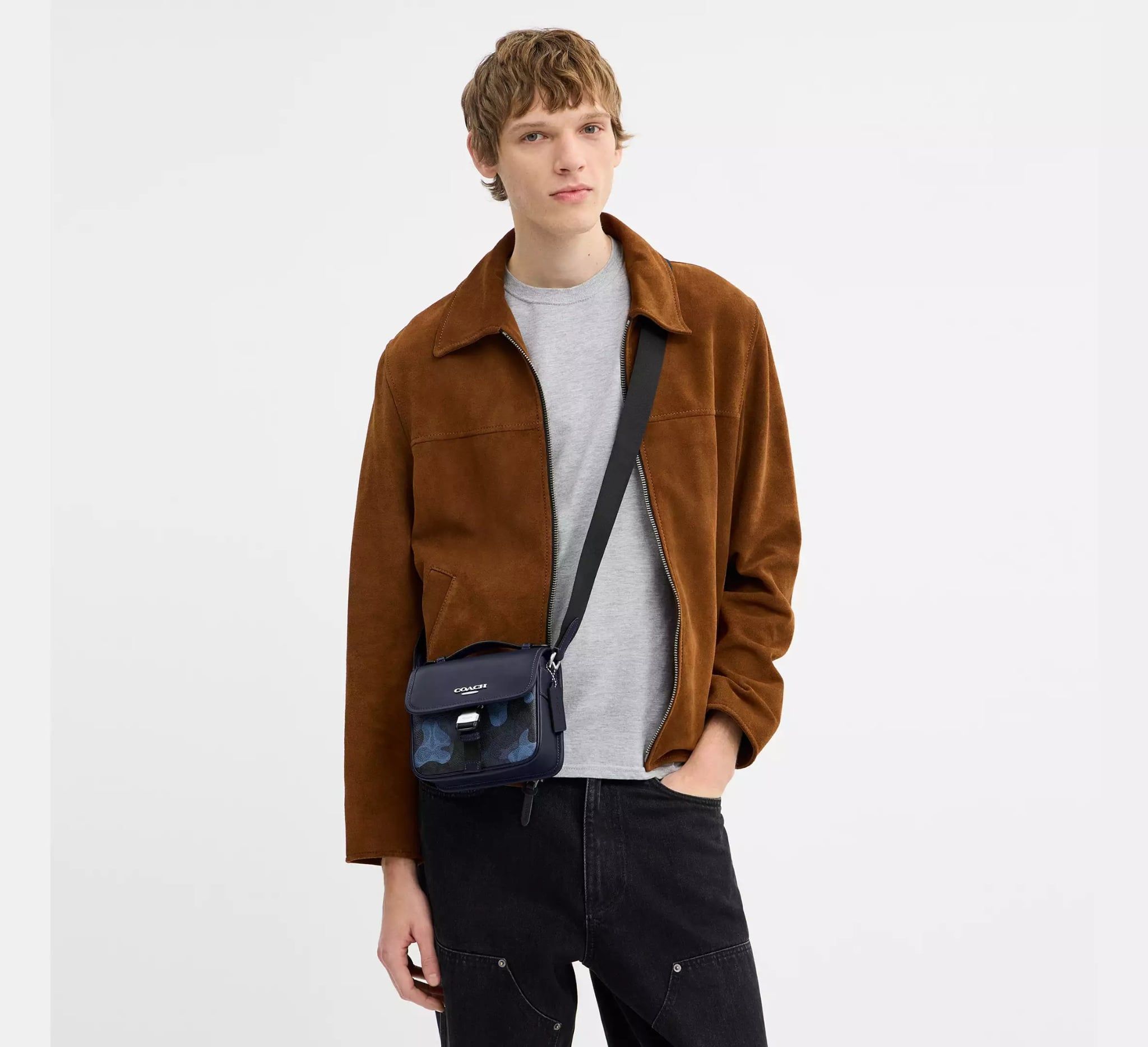  Túi Coach Racer Crossbody Bag 'Navy' 