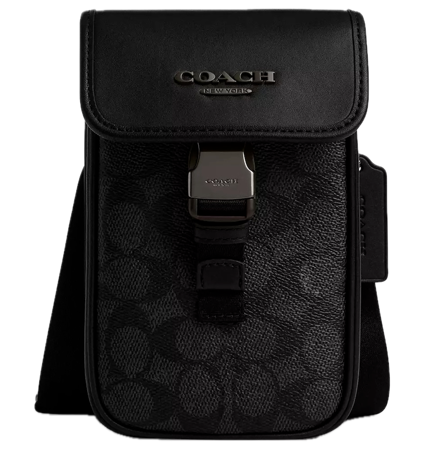  Túi Coach Racer Phone Crossbody Bag 'Black' 