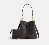  Túi Coach Rowan Bucket Bag 'Walnut Black' 