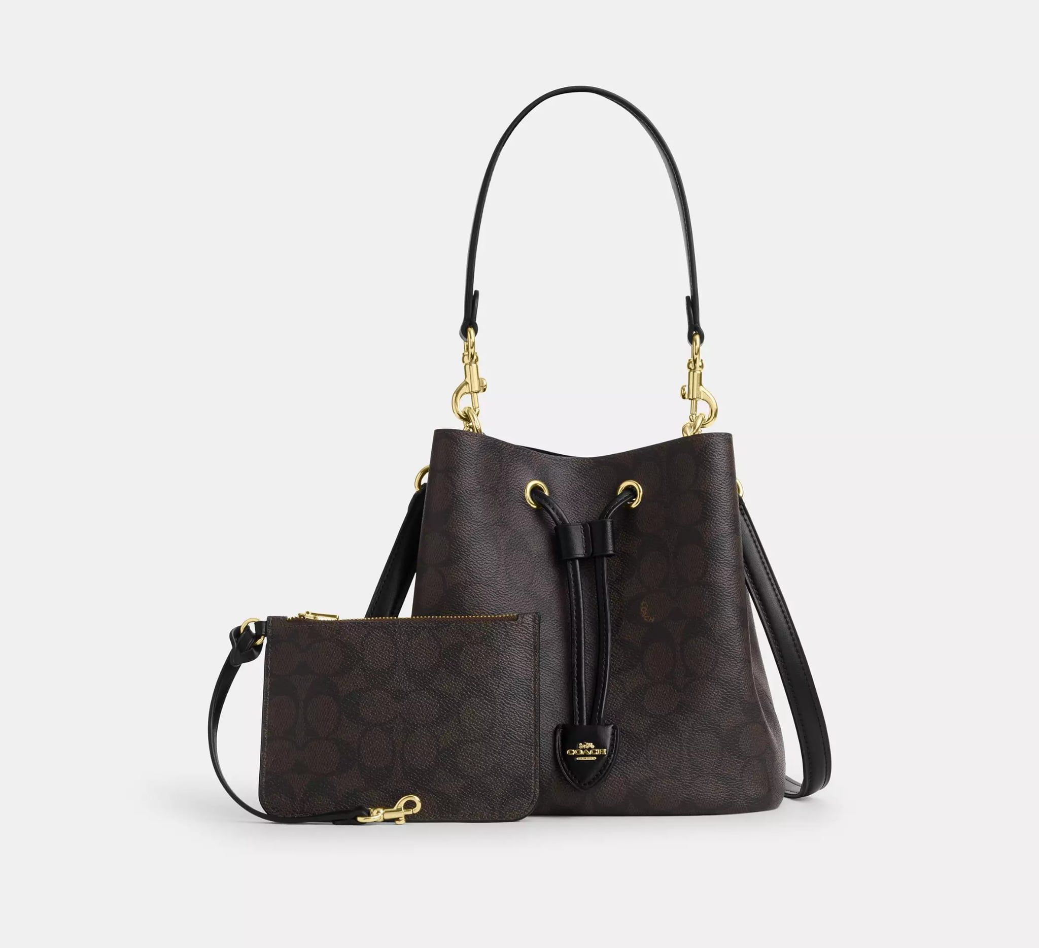  Túi Coach Rowan Bucket Bag 'Walnut Black' 