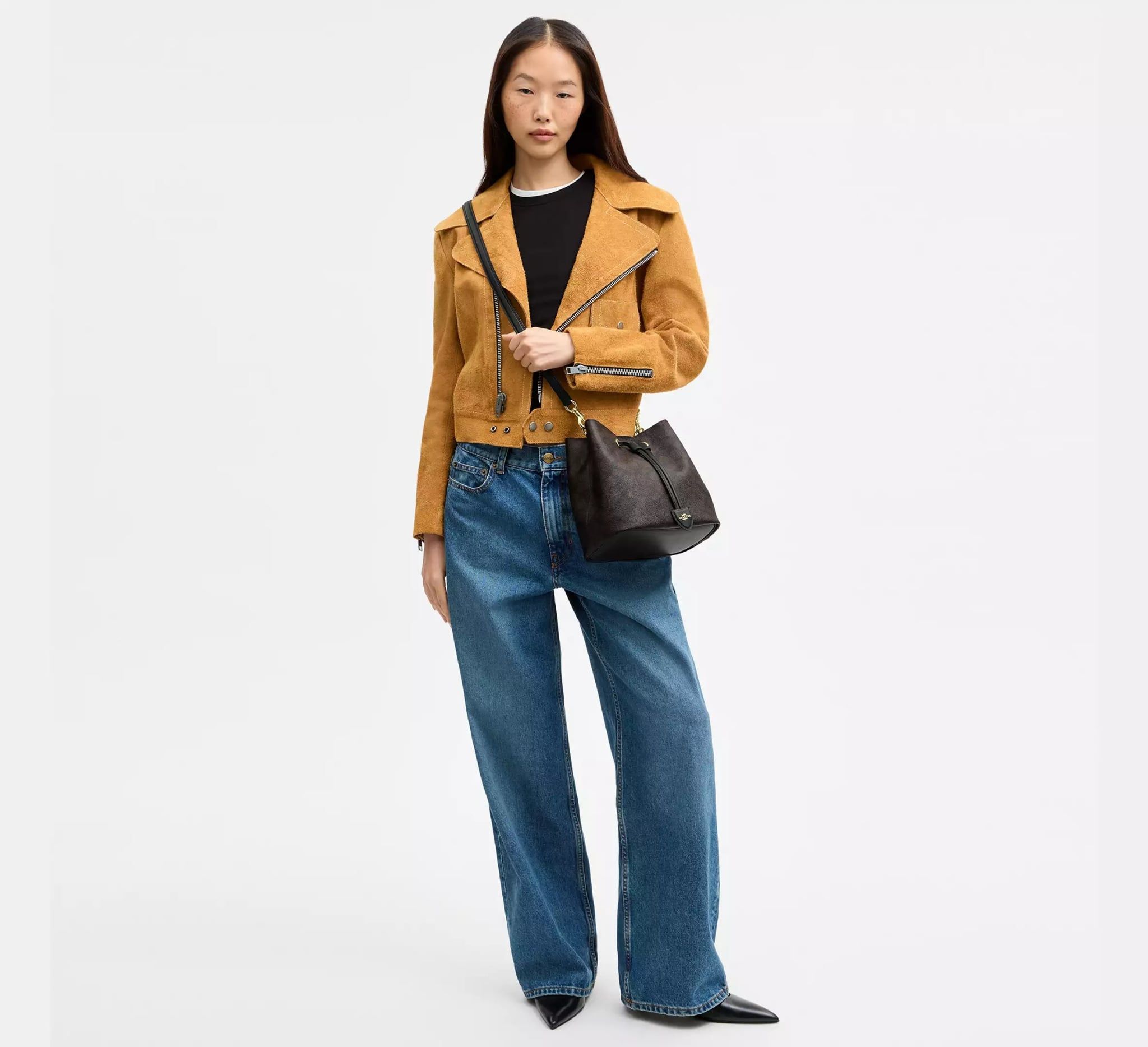  Túi Coach Rowan Bucket Bag 'Walnut Black' 