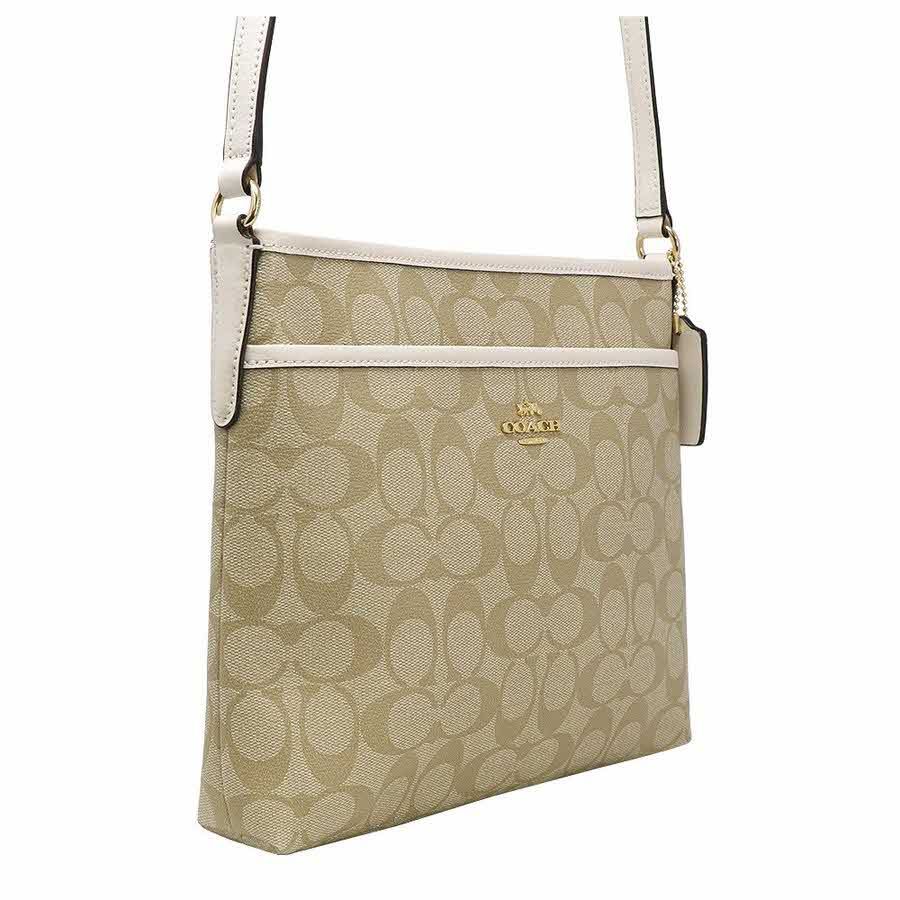  Túi Coach Signature File Crossbody Bag 'Light Khaki' 