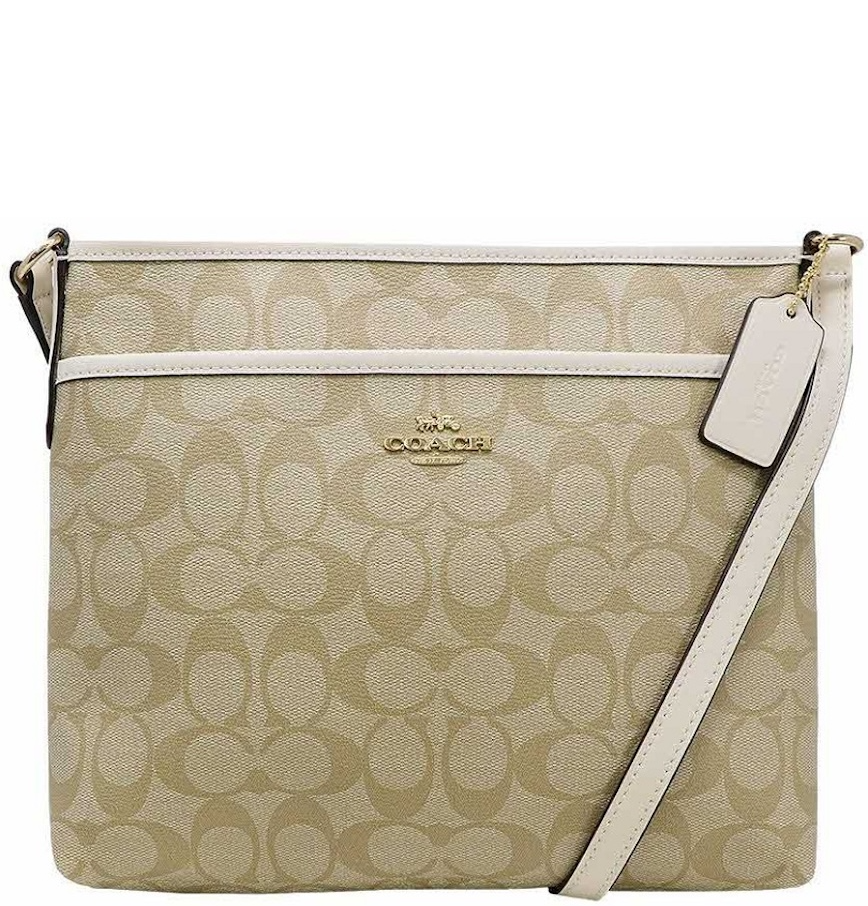 Túi Coach Signature File Crossbody Bag 'Light Khaki' 