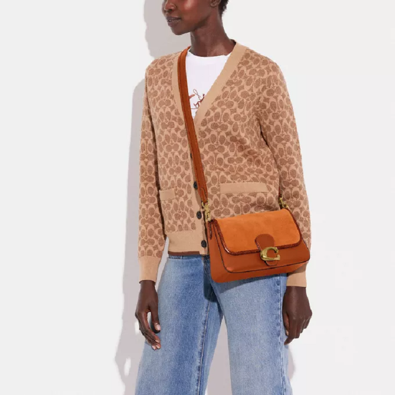  Túi Coach Soft Tabby Shoulder 'Brown' 
