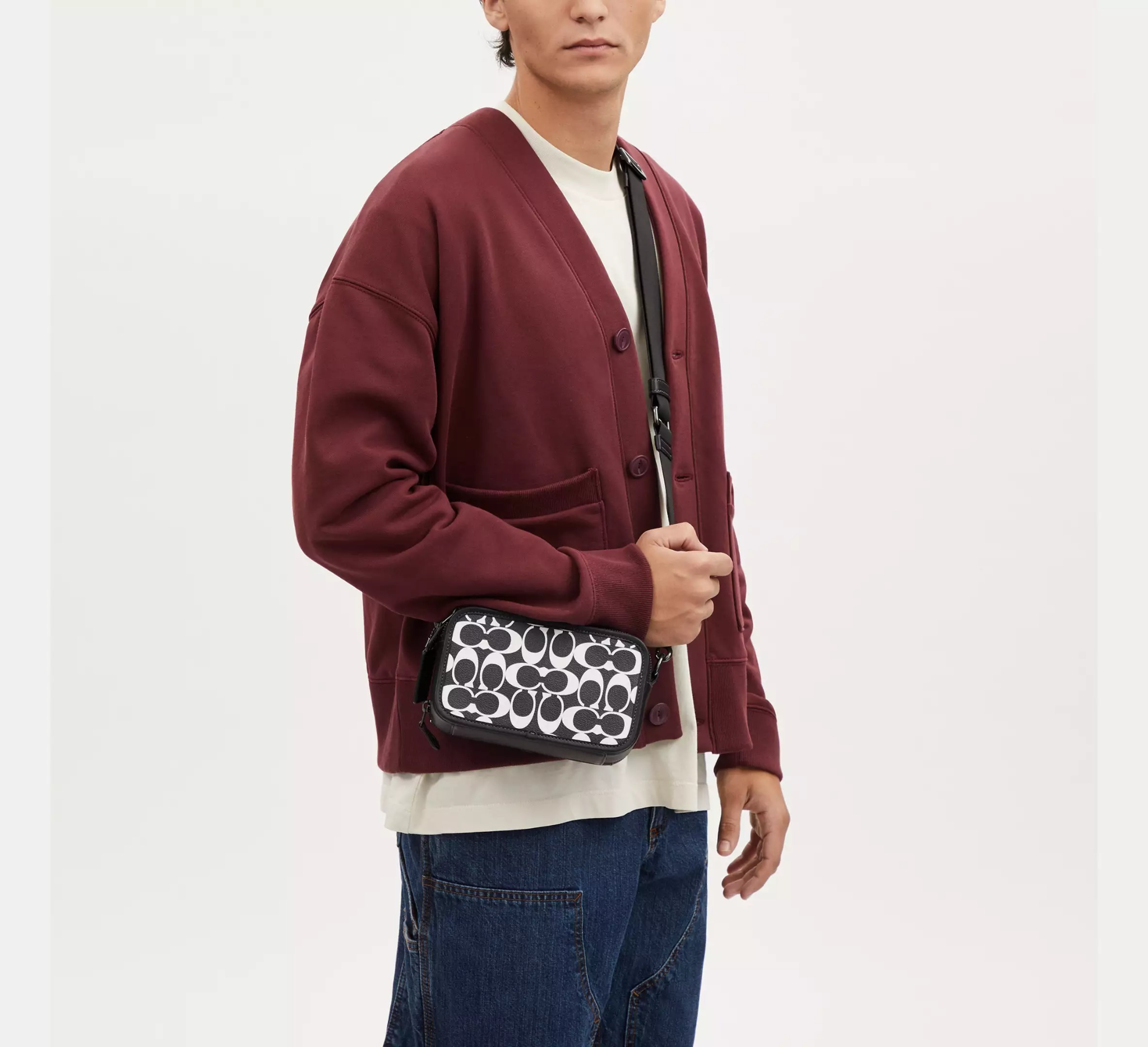  Túi Coach Wyatt Crossbody 'Black White' 
