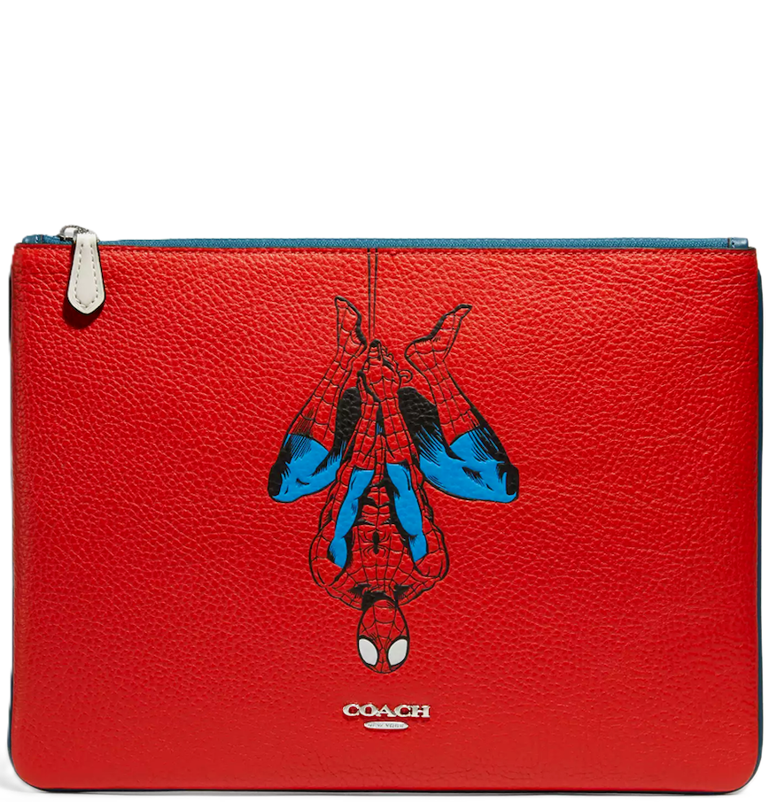  Túi Coach X Marvel Large Pouch 'Spider Man' 