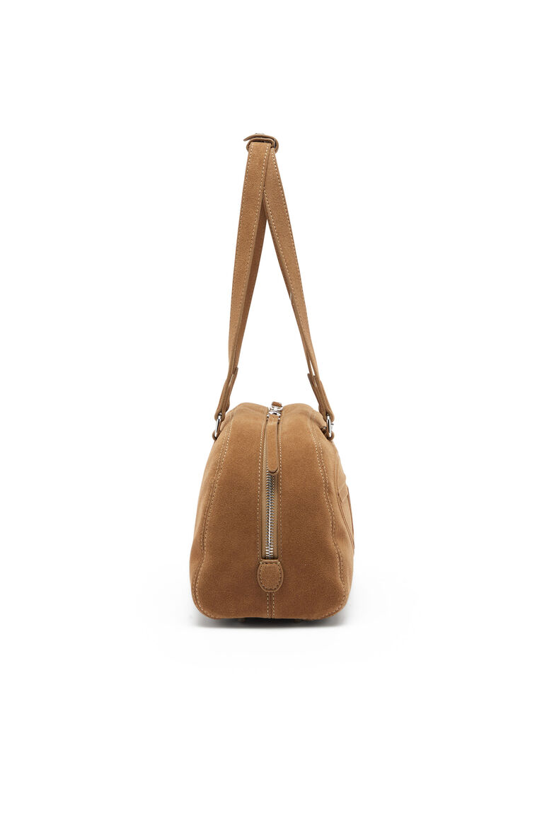  Túi Diesel 1DR Dome-Suede Shoulder Bag 'Beige' 