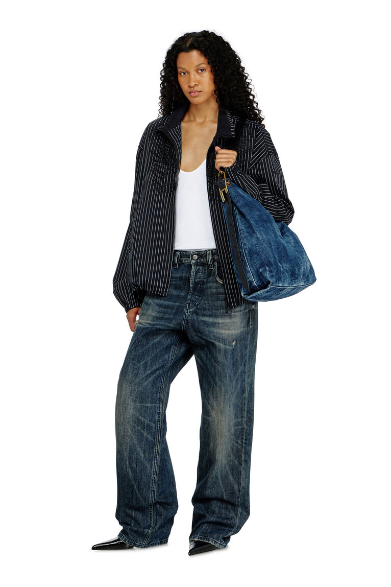  Túi Diesel D-Line-Denim Hobo Bag 'Blue' 