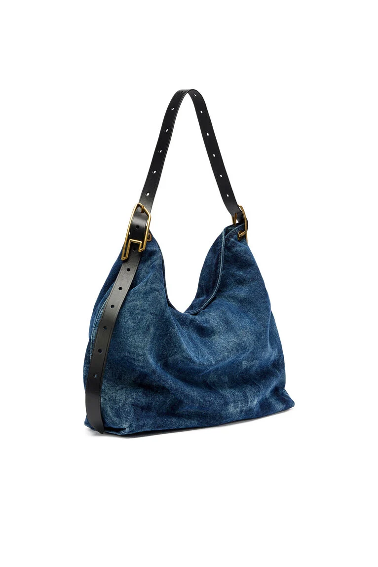  Túi Diesel D-Line-Denim Hobo Bag 'Blue' 