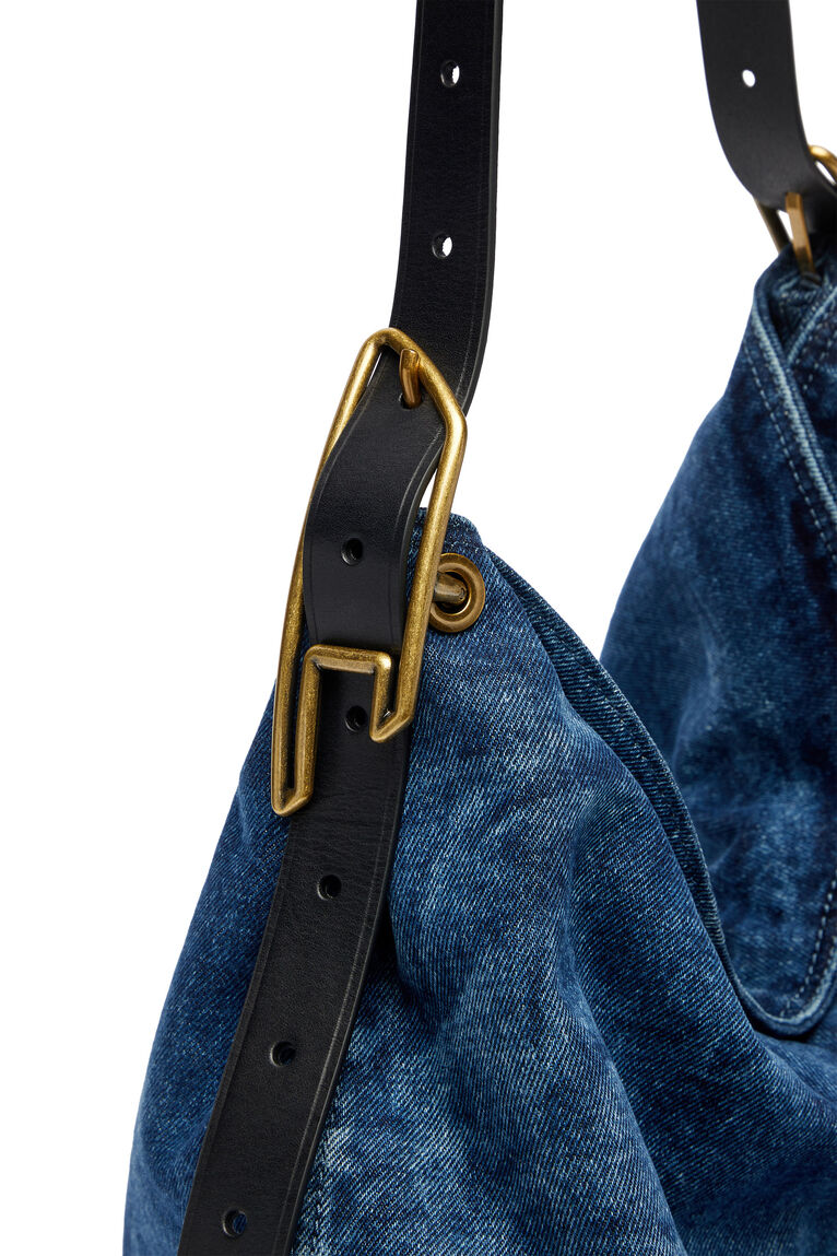  Túi Diesel D-Line-Denim Hobo Bag 'Blue' 