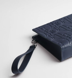  Túi Dior A5 Triangle Pouch 'Navy Blue' 