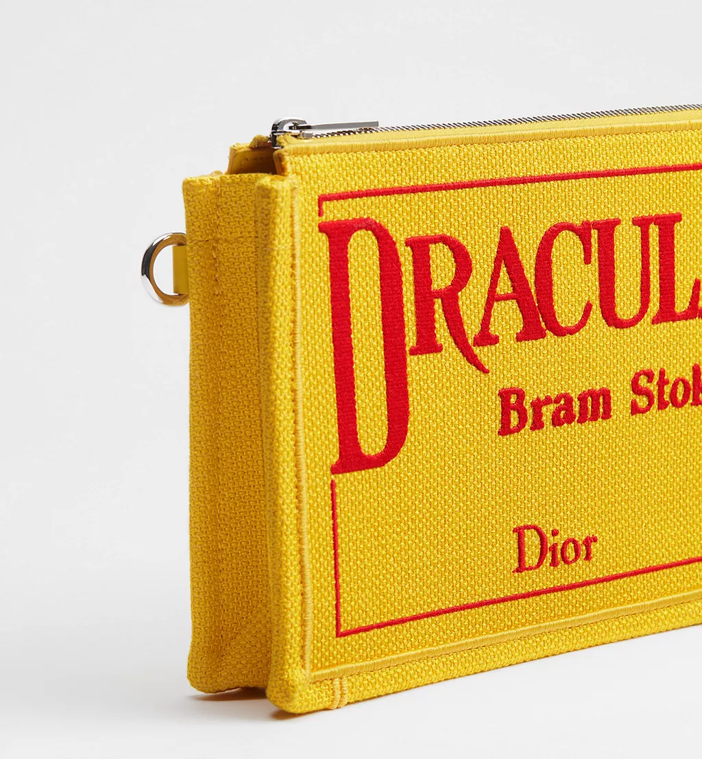  Túi Dior A5 Triangle Pouch 'Yellow and Red' 