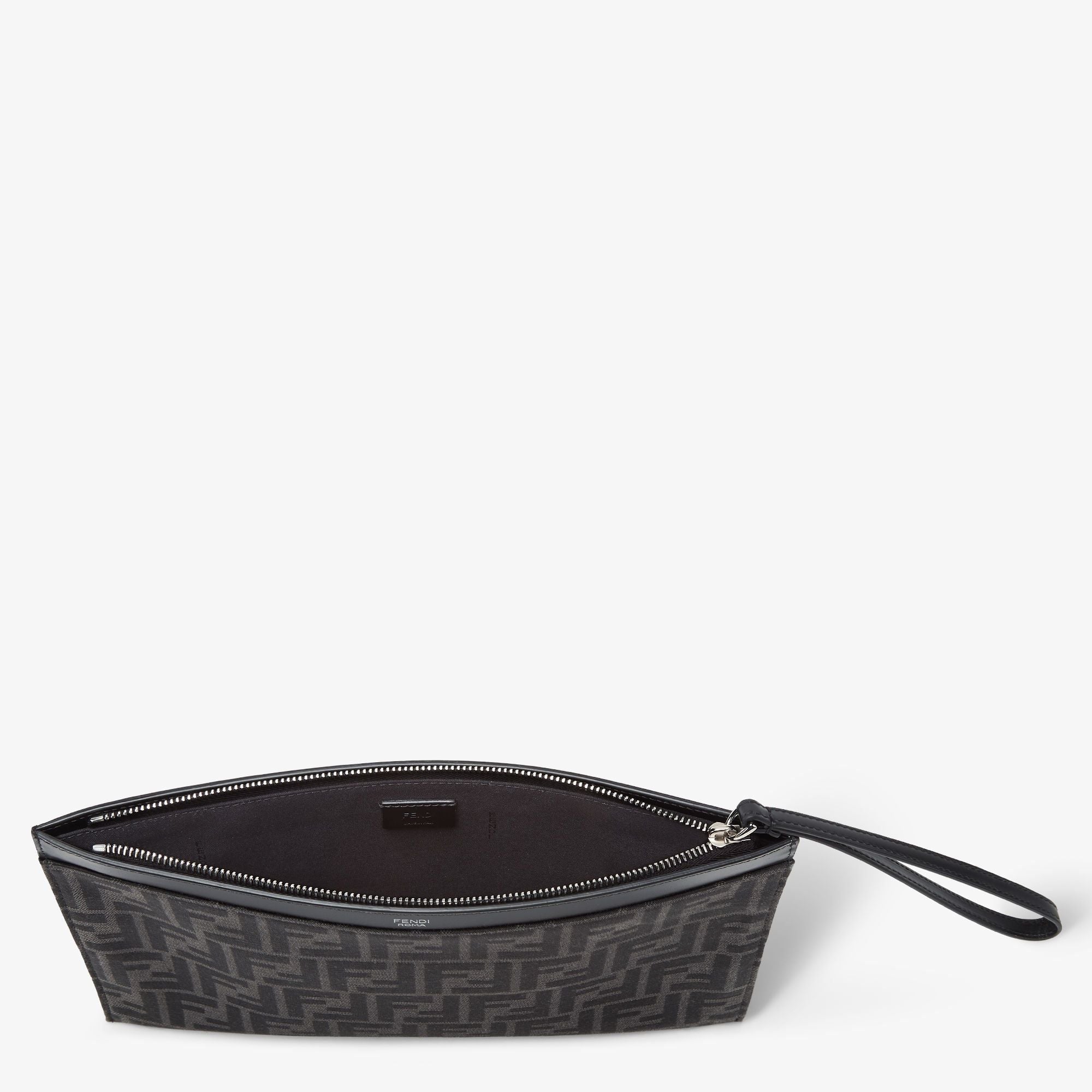  Túi Fendi FF Jacquard Flat Pouch Medium 'Black' 
